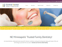 Tablet Screenshot of central-dental.com